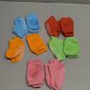 10 Pairs Baby Crawling Anti Slip Knee Pads and Anti Slip Baby Socks Set Unisex Toddler Knee Protectors Non Slip Ankle Socks (Cute Colors)