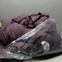 WRENSONGE King Size Comforter Set - 3 Pieces Deep Purple Comforter Prewashed Soft Lightweight for All Seasons,Fluffy Down Alternative Comforter King Size with 2 Pillow Shams (Italian Plum)