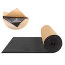 FONUNO Foam Padding Sheets with Adhesive Foam Insulation Neoprene Sheets Closed Cell Insulation Neoprene Rubber Roll for Gaskets Liner Crafts DIY Projects, Black, 12" Wide x 118" Long x 1/8" Thick