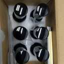 YIZHAO Black Glass Spray Bottles 1oz, with Small Fine Mist Spray, Metal Cap, Refillable for Essential Oil,Travel,Cleaning,Perfume,Aromatherapy,Makeup 6 Pcs