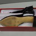 QIY Womens Pumps Pointed Closed Toe Chunky Heel Slingback Heels for Women Size 7