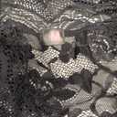 RSLOVE Sexy Lingerie Babydoll Outfits - Women V Neck Corset 2 Piece Nightwear Lace Sheer Mesh Chemise with Thong (Medium, Black)