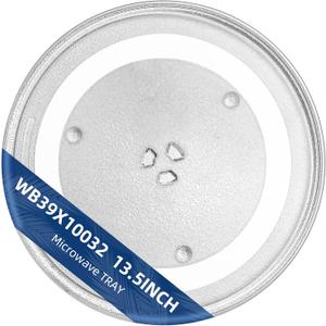 13.5" Microwave Glass Plate Replacement F06015Q00AP WB39X10032 Fit GE Panasonic Frigidaire-13 1/2" Microwave Glass Turntable Tray Replaces 5304464116 5304509621 Fit FFMV162LSA CFMV152CLBA CFMV157GBA