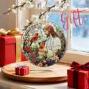 Christian Gift: Jesus with Cardinals Ornament | Christian Christmas Ornaments (Christmas Tree Ornaments), Religious Holiday Decor, Jesus Christ Decoration, Religious Gifts & Xmas Gifts