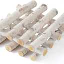 12-Pack Birch Logs for Crafts,Christmas Fireplace Decor Natural Home Wood Decor Birch Wood Branches Fire Logs for Fireplace,DIY,Holiday