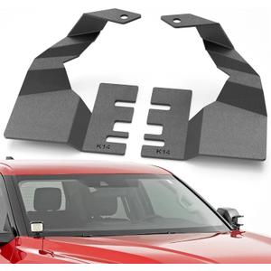 YZONA A-Pillar Hood Hinges Ditch Light Bracket Compatible with 2022 Toyota Tundra, Lighting Mount Brackets for Auxiliary Off Road LED Work Pod Light (2PCS, Black)