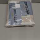 Guken Oatmeal Linen Curtains 84 Inch Length for Living Room Bedroom 2 Panels Set Rod Pocket Light Filtering Semi Sheer Window Curtains 52 Inch Width Boho Farmhouse Linen Drapes, W52xL84