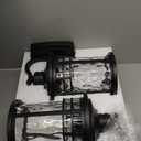 Darkaway 2pcs Large Outdoor Porch Lights Wall Mount, 15inch Outside Light Fixtures Sconces Wall Lighting with Water Ripple Glass Waterproof Exterior Lights for Patio Yard Garage