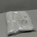 RYB HOME White Curtains for Bedroom, Sunlight Block Noise Reducing Privacy Window Covering for Living Room Shared Office Home Theater Doorway, 1 Pc, Grayish White, W 60 x L 96 inch