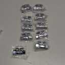 Pack of 10 EFIELD 1/2" FIP Iron Pipe x 3/8" Compression Chrome 1/4-Turn Straight Stop Water Shut-off Ball Valve,(VALVE057-10PCS)