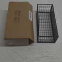 Magnetic Basket Magnetic Fridge Organizer, Magnetic Shelf for Fridge, Magnetic Spice Rack Wire Mesh Magnetic Organizer Holder Accessories(Black,Size:9.8x3.9x3inch)