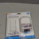 GE Wireless Remote Wall Switch Light Control, No Wiring Needed, 1 Grounded Outlet, Off White Paddle, Plug-In, Up to 100ft Range, Ideal for Indoor Lamps, Small Appliances, and Seasonal Lighting, 18279