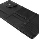 Multi-Functional Car Visor Organizer Storage Bag Zipper Auto Accessories for Easy Access for Drivers Black