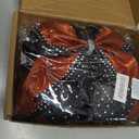 6PCS Glitter Cheer Bow Large Cheer Bows Rhinestones Hair Bows Girls 8"Cheerleading Bows Bulk Elastic Band Ponytail Holder for Teen Girls College Sports Competition Red Black