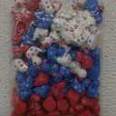 Wesiti 100 Pcs Patriotic Mini Ducks Independence Day Duck Figurines 4th of July Decor Memorial Day Mini Resin Ducks for Fourth of July Party Supplies