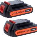 Biswaye 4.0Ah 20V Lithium Battery LBXR20 Compatible with Black and Decker 20V Max Battery LBXR2520 LBXR2020 LB2X3020 LBX20 LB2X4020 & LST522 LHT2220 LST300 20-Volt Max Cordless Power Tools (2-Pack)