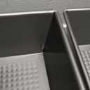 3 Pcs Detroit Style Pizza Pan 10 x 8 x 2.4 Inch Non Stick Rectangle Deep Pizza Pans Pre Seasoned Carbon Steel Sicilian Style Pan Dish Bakeware Kitchenware (Black)