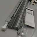 LazBlinds No Tools No Drill 1" Vinyl Mini Blinds, Cordless Blinds for Windows, Light Filtering Horizontal Window Blinds & Shades, 28" W x 64" H, Grey