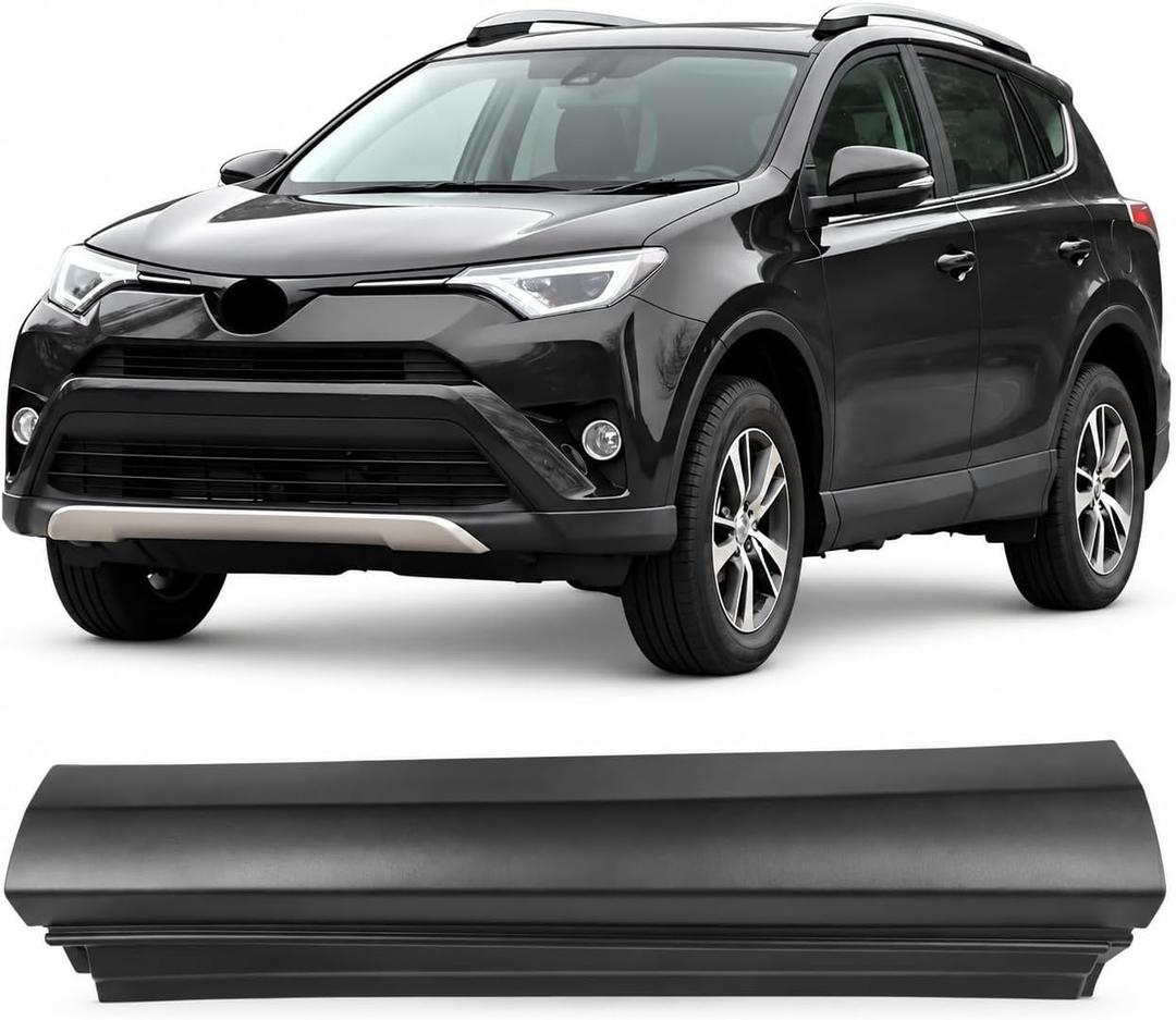 Front Driver Side LH Door Lower Molding Trim Fit for Toyota RAV4 2016 2017 2018, Front Left Door Lower Trim Panel, OEM 75074-0R011 750740R011 75074-0R010 750740R010, CY-RV17F01L