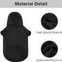 BINGPET Security Dog Hoodies Puppy Sweater Cold Weather Dog Coats Soft Brushed Fleece Pet Clothes Hooded Sweatshirt for Dog Cat, XXL