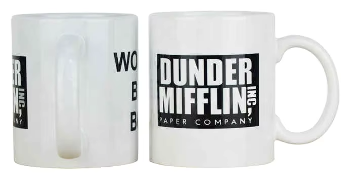 The Office Dunder Mifflin Paper Company Mission Statement Ceramic Mug, 14 Ounces