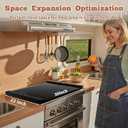Gas Stove Top Cover: Wooden 30 * 22 Inches Electric Stovetop Covers, Noodle Board with Handles, Wood RV Cutting Board for Kitchen Counter