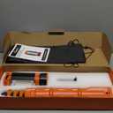 Saker Portable Camping Light with Stand 12000mAh 73.2" Rechargeable Work Light 3200 Lumen Camp Lanterns with Bag for Garage, Outdoor Work, Emergency Power Outages, Fishing LD10 Orange