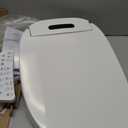 Smart Toilet Seat with Remote Control, Heated Toilet Seat PP 1300W, Electric Toilet Seat LED Night 4 Temperatures, For Family Elderly Hotel, Shower Washer, Tail Dryer