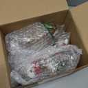 Vercraft 8 Pack Sisal Woodland Animal Ornaments Mini Christmas Tree Ornaments Natural Sisal Straw Friends Animals Figurines Neutral Rustic Christmas Hanging Accessory Forest Woodland Decor (Xmas)