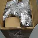 Silver Double Curtain Rods for Windows 72 to 144 Inch, 1" Adjustable Decorative Crystal Long Dual Curtain Rod, Heavy Duty Vintage Double Drapery Pole with Silver Foil Finials for Living Room