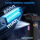 Adjustable Electric Air Duster at 210000RPM, Canned Air Replacement, 8000mAh Rechargeable for Comprehensive Cleaning: Computers, PCs, Cars, & Home