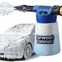 Ontel Carwash Cannon Foam Blaster Nozzle Gun for Car, Truck, Boat & More - 5 Spray Settings, Just Spray & Rinse, No Residue or Film (Packaging May Vary)