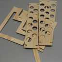 Queekay 1 Pcs Ice Cream Cone Holder Stand with 33 Holes Wooden Cone Holders for Party Waffle Displaying Buffet restaurant Food Catered Events Birthday Wedding Decoration