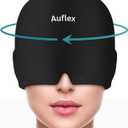 Migraine Relief Cap, Soothing Headache Hat with Cooling Gel, Hot & Cold Therapy Ice Pack Mask for Tension, Stress, and Pain Relief