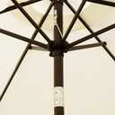 Blissun 7.5 ft Patio Umbrella, Yard Umbrella, Outdoor Market Umbrella with Push Button Tilt Crank (Creamy White)