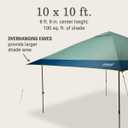 Coleman Oasis Instant Pop-Up Canopy Tent with Side Wall Attachment, Portable Shelter with Easy Setup & Takedown, Wheeled Carry Bag Included, 10x10ft Sizes