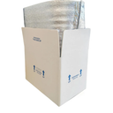 Insulated Shipping Boxes with Foil Liner, Small Perishable Food Mailers, White, 4 Pack (15x10x11