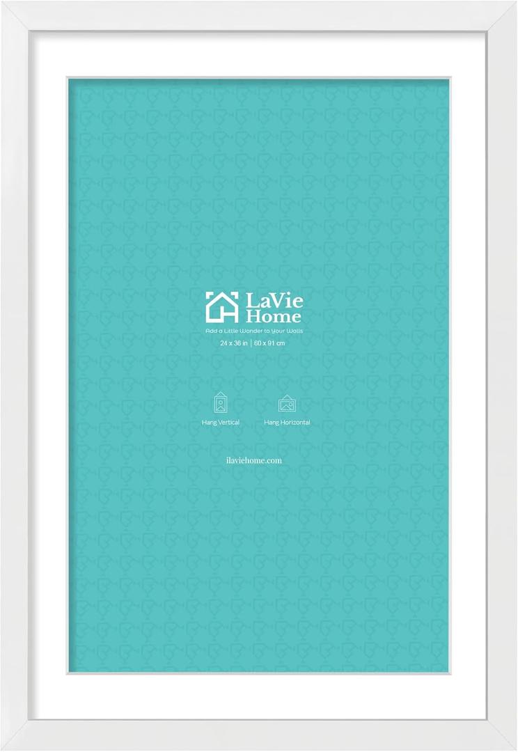 LaVie Home 24×36 White Picture Frames 1 PC