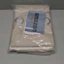 H.VERSAILTEX Linen Curtains 100% Blackout Curtains for Bedroom 45 inch Long Full Light Blocking Nature Linen Blended Window Curtains for Living Room Nickel Grommet (2 Panels, Heathered Sand)