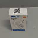 Retractable USB C Charger Wall Plug with 35.5in/90cm Type C Cables Cords,40W Fast Charging Foldable Block Multi Charger for All Devices for iPhone 17/16/15/14/13/12,iPad,Galaxy,Pixel (White)