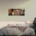 AXKXA 3 Pcs African American women canvas wall art prints fashion women vintage luxury glamour poster modern picture wall decoration painting for living room bedroom gallery 12x16 in unframed (Black Finger)