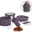 bella 3.5 Qt Hand & Stand Mixer, 2 in 1 Electric Mixer with Bowl, Dough Hook, Whisk & Egg Beater, Multifunctional Handheld Mixer for Baking, 200 Watt, Plum