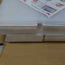 Secret Space 12 Pack X Large Shoe Organizer Storage Boxes for Closet, Modular Space Saving Shoe Boxes Clear Plastic Stackable Sneaker Containers Display Case with Lids, White