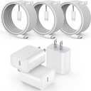 [3 Pack]Long 10FT iPhone 17 16e 15 Charger 20W Fast Wall Charger Block,10Foot USB C to C Braided Woven Cable Fast Charging for iPhone 17 Air/17 Pro/16 Pro/16 Pro Max/16 Plus/15/15 Plus/15 Pro Max/iPad
