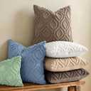decorUhome Faux Fur Soft Light Brown Throw Pillow Covers 12x20 Set of 2 | Plush Solid Fall Couch Pillow Covers, Accent Modern Farmhouse Neutral Decorative Square Pillow Cases for Sofa Bed Living Room