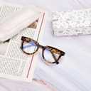 OPTOFENDY Oversized Blue Light Blocking Glasses for Women, Fashion Square Computer Eyeglasses