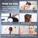 Wireless LED Face Mask, Cordless Red Light Facial Mask with Even LED Coverage, Wearable Skincare Mask for At-Home Self Care