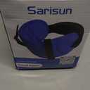 Travel Pillows for Airplanes, Airplane Pillow for Long Flight, Airplane Head Strap with Eye Mask for Sleep, Travel Neck Pillow for Car Road Trip, 360 Support Headrest, Stop Bobblehead, Black