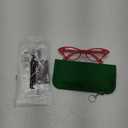 FEISEDY Cat Eye Costume Glasses with Rhinestones Women & Kids 50s 60s Classic Party Cateye Sunglasses B2848 (002 Red Frame)