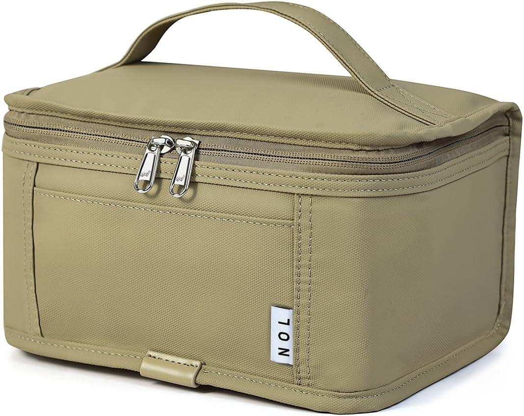NOL Natural Organic Lifestyle Small Lunch Bag Mini Lunch Box Insulated Lunch Bag for Men/Women Leakproof Cooler Tote Bag Lightweight Nylon Waterproof Lunch Box For Work, Khaki (Khaki (3 Liters)) NOL Natural Organic Lifestyle Small Lunch Bag Mini Lunch Box Insulated Lunch Bag for Men/Women Leakproof Cooler Tote Bag Lightweight Nylon Waterproof Lunch Box For Work, Khaki (Khaki (3 Liters))